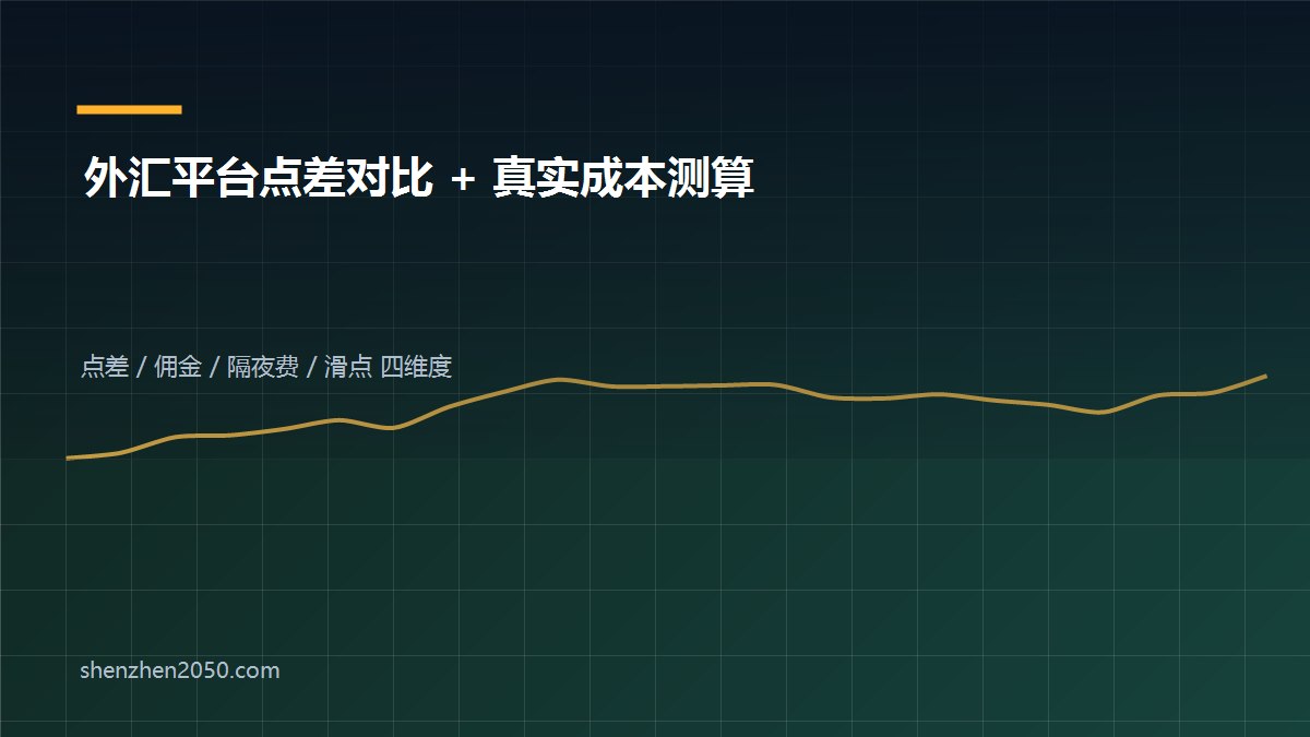 外汇平台点差对比：4 个维度算出真实交易成本（2026 实测版）