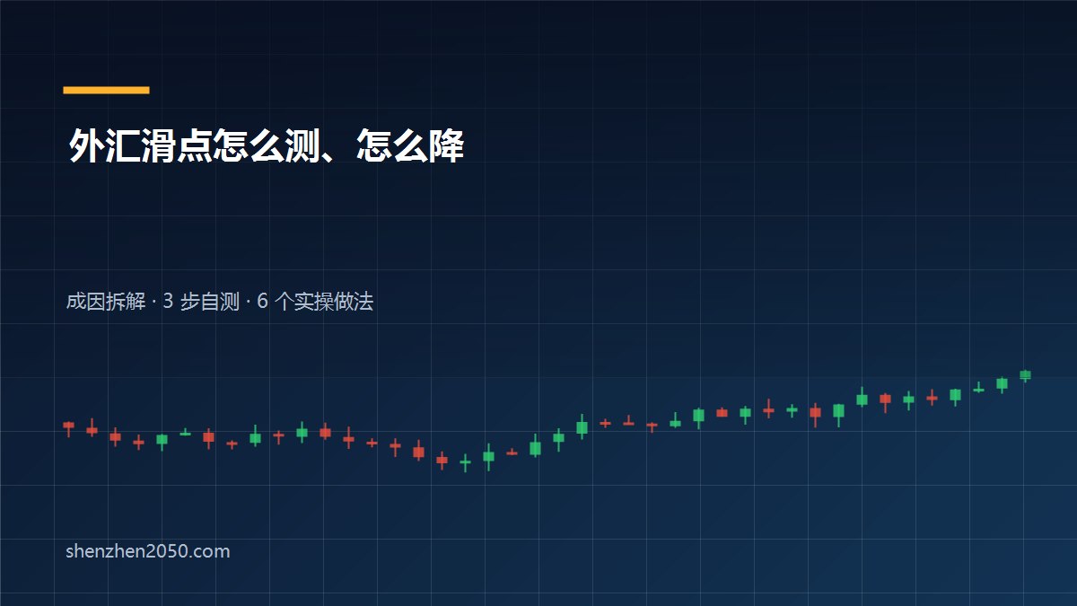 外汇滑点是什么？滑点从哪来 + 3 步自测法 + 6 个可落地的降滑点做法