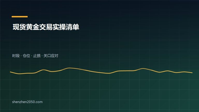 现货黄金伦敦金交易时段与止损设置实操清单图